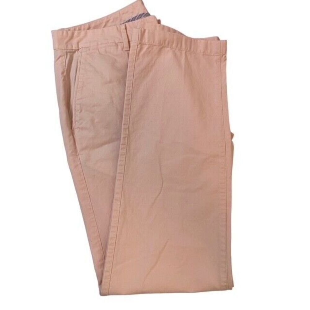 Bonobos Chino Pants Mens 34x32 Slim Fit Pink 100% Cotton Mid Rise Casual Golf